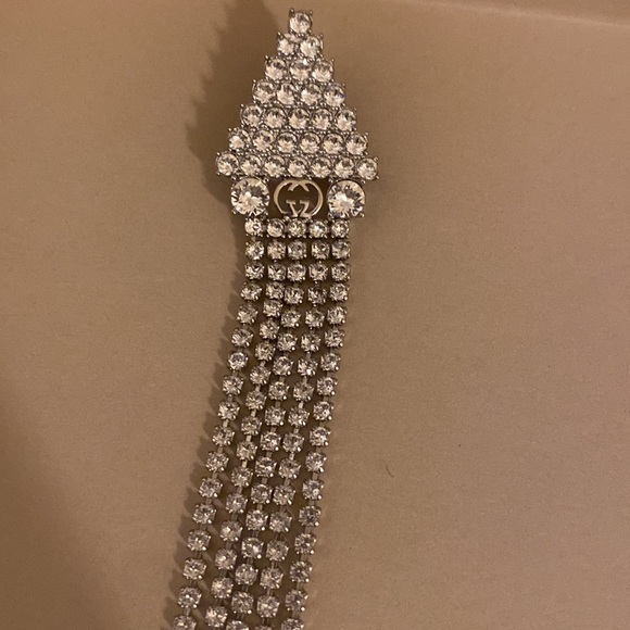 Gucci Single Crystal Drop Earring - Picture 4 of 10